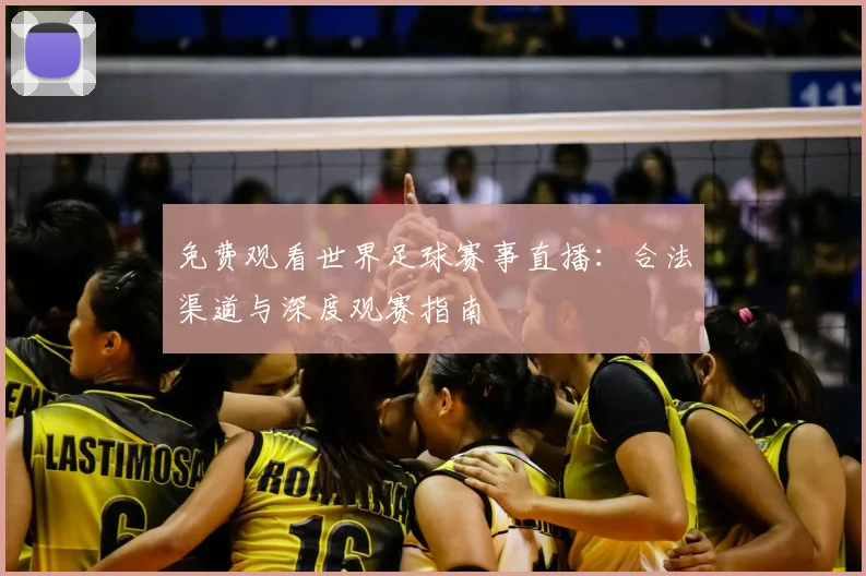 免费观看世界足球赛事直播：合法渠道与深度观赛指南